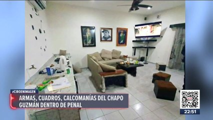 Encuentran celdas de lujo y con imágenes de “El Chapo” en penal de Sinaloa
