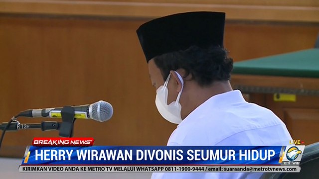 Herry Wirawan Pemerkosa 13 Santriwati Divonis Penjara Seumur Hidup