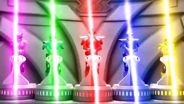Power Rangers Samurai in Hindi - Shark Zord and Megazord Debut Fight _ Clash Of The Red Rangers