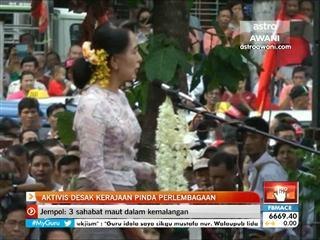 Aktivis Myanmar desak kerajaan pinda perlembagaan