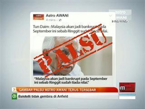 Gambar palsu Astro AWANI terus tersebar