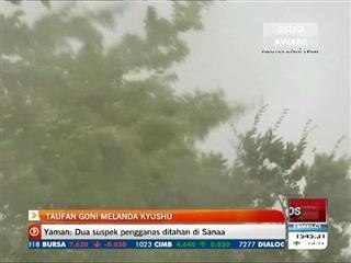 Taufan Goni melanda Kyushu
