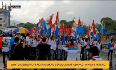 Waktu mengundi PRK Sandakan bermula jam 7.30 pagi hingga 5 petang