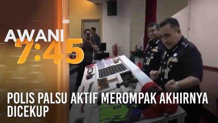 Polis palsu aktif merompak akhirnya dicekup
