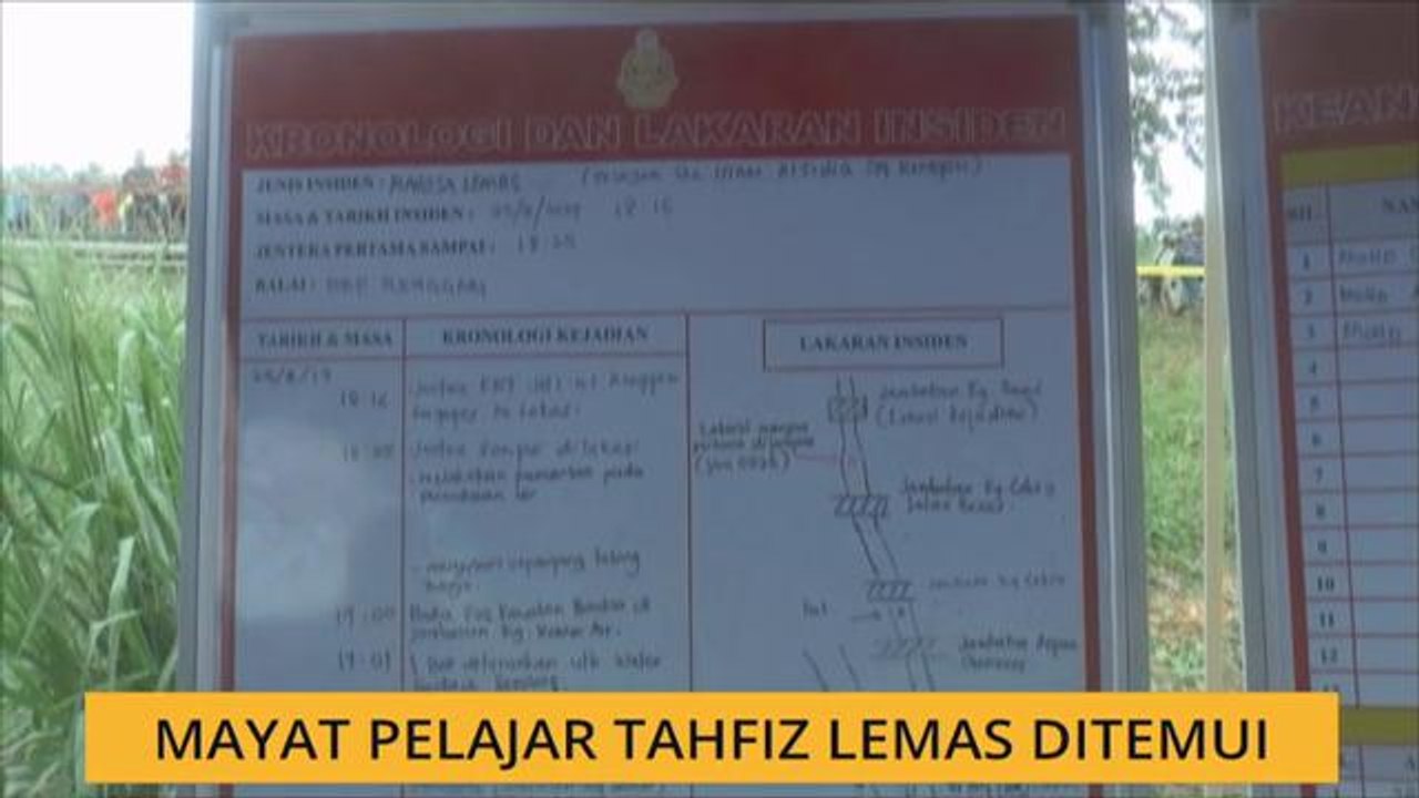 Mayat pelajar tahfiz lemas ditemui