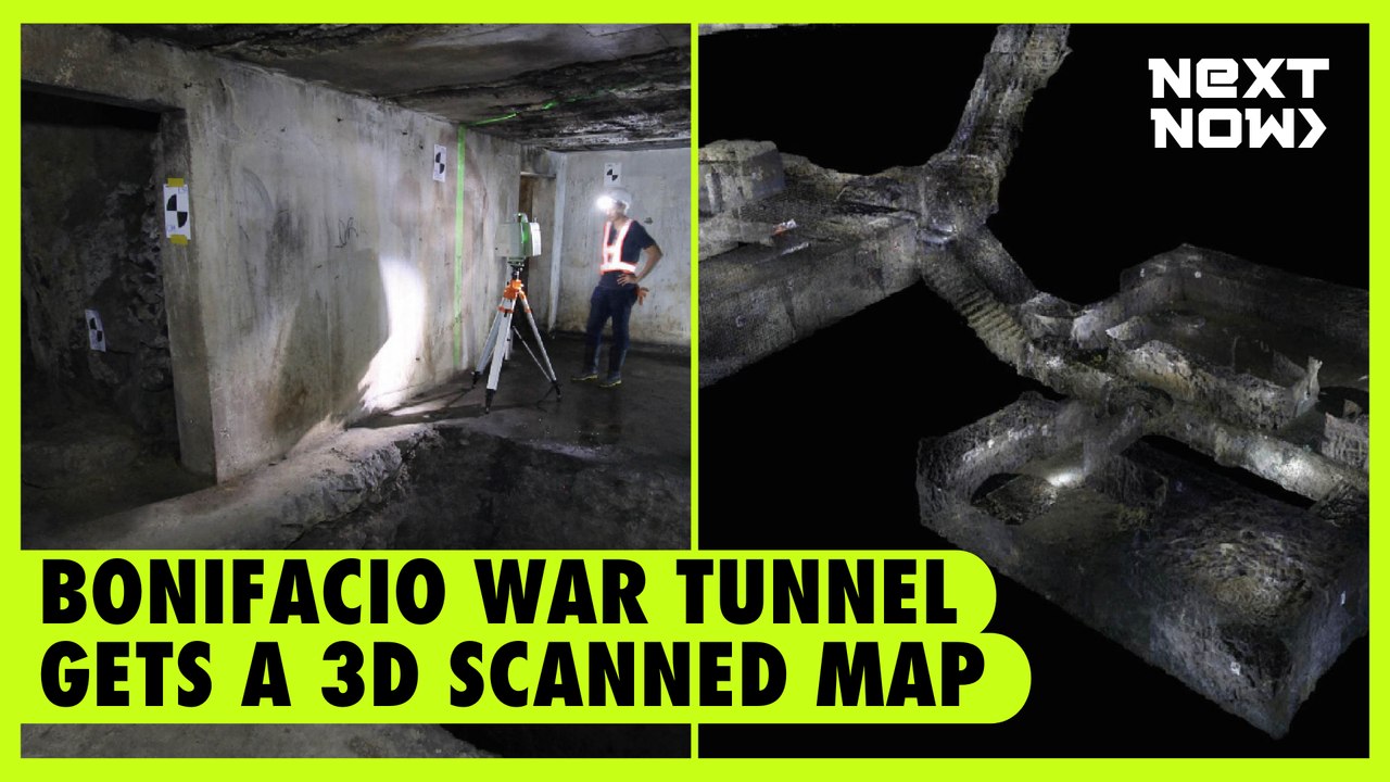 Bonifacio War Tunnel gets a 3D scanned map | NEXT NOW