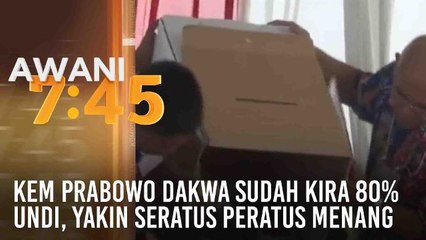 Kem Prabowo dakwa sudah kira 80% undi, yakin 100 peratus menang