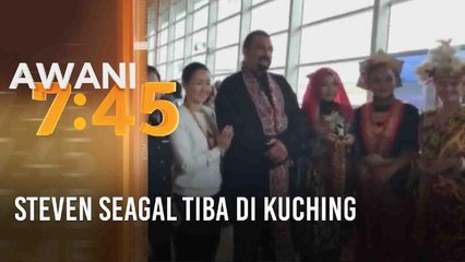 Steven Seagal tiba di Kuching