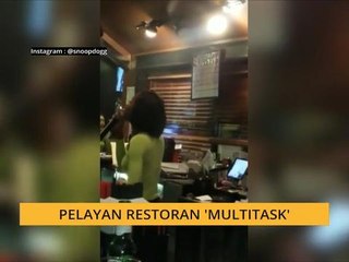 #Bualan 22 April: Pelayan restoran 'Multitask'