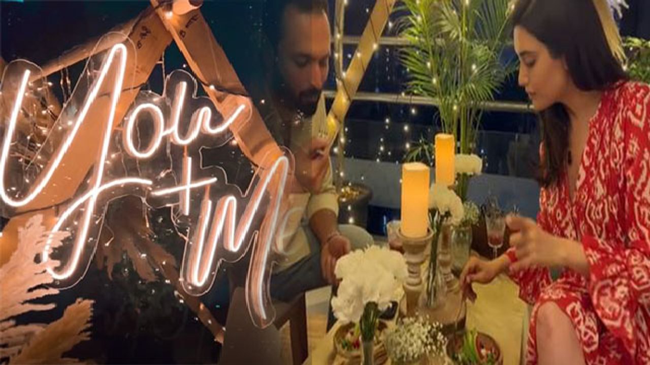 Karishma Tanna ने पति Varun Bangera संग ऐसे मनाया Valentine; Video viral  | FilmiBeat