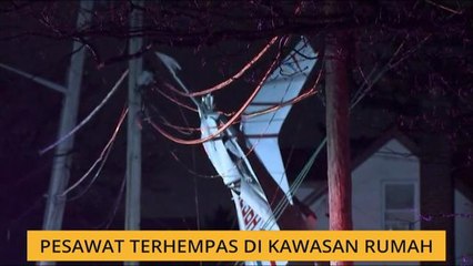 Pesawat terhempas di kawasan rumah