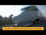 ECRL beri 40 peratus penyertaan rakyat tempatan