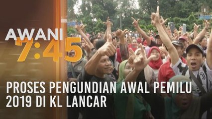 Proses pengundian awal Pemilu 2019 di Kuala Lumpur lancar