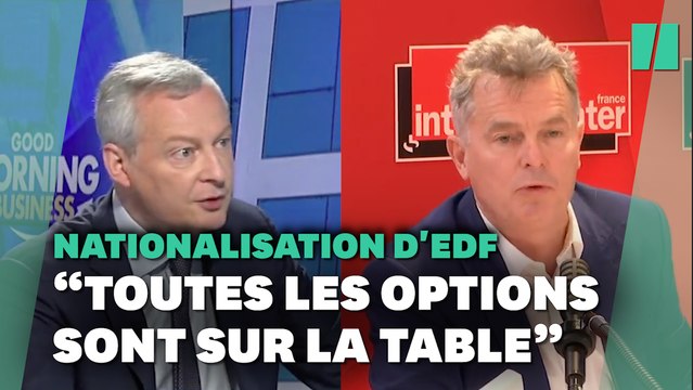 EDF nationalisée? Bruno Le Maire n'écarte aucune option