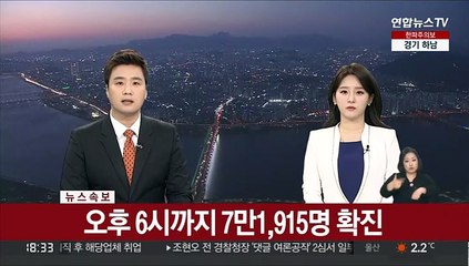 [속보] 오후 6시까지 7만1,915명 확진…신규확진 7만명대로 급증