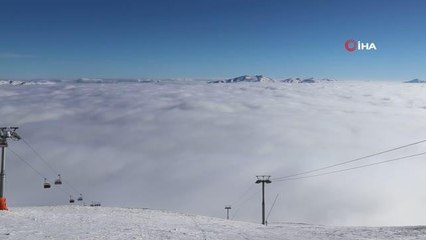 Bulut denizinde kayak keyfi