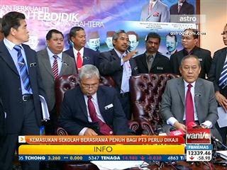 Kemasukan Sekolah Berasrama Penuh bagi PT3 perlu dikaji