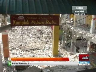 Kerja meroboh Kompleks Pekan Rabu dijangka siap Mac