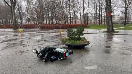 Hollanda'da 'Franklin Fırtınası' için turuncu alarm verildi