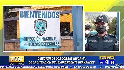 Con tres anillos de seguridad se resguarda al exmandatario Juan Orlando Hernández en el Comando Cobras
