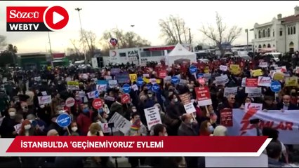 İstanbul'da 'geçinemiyoruz' eylemi
