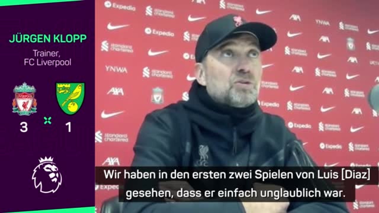 Klopp lobt Diaz: “Ein außergewöhnliches Talent”