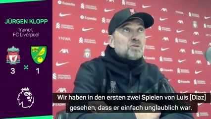 Klopp lobt Diaz: “Ein außergewöhnliches Talent”