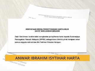 Anwar Ibrahim isytihar harta