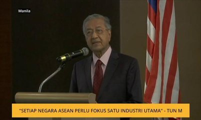 Setiap negara ASEAN perlu fokus satu industri utama - Tun M