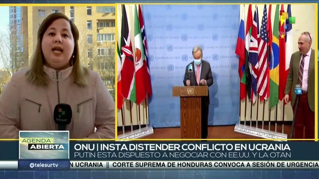 Antonio Guterrez, Secretario de la ONU apuesta por la diplomacia para reducir tensiones en Ucrania