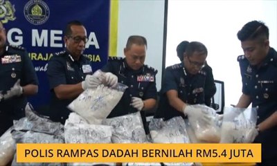 Polis rampas dadah bernilai RM5.4 juta