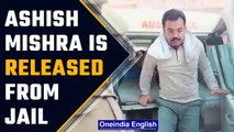 Ashish Mishra walks out of jail after being released on bail granted by HC last week | Oneindia News