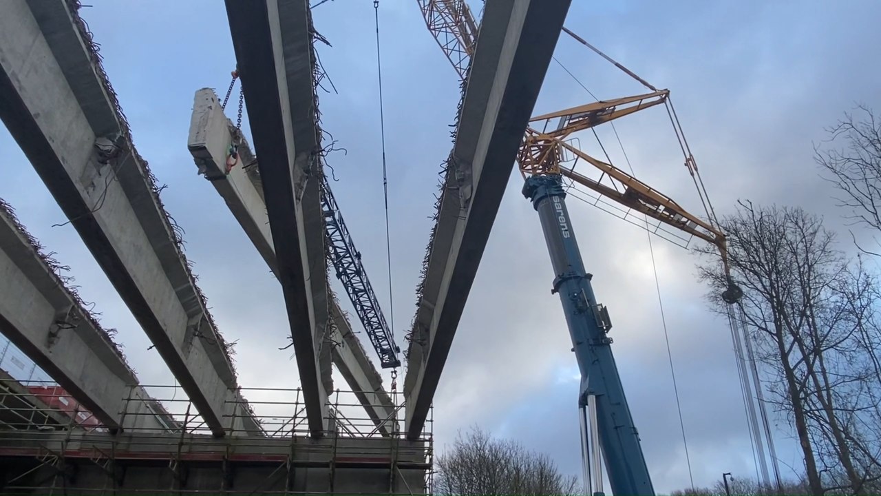 Wanze: reprise du chantier de réhabilitation du viaduc de Huccorgne