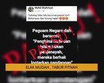 Nota Razak Chik: Elak mudah, Tabur fitnah