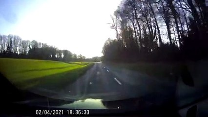 Shocking video shows car flying through the air
