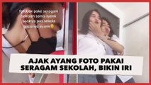 Viral Wanita Ajak Ayang Foto di Photobox Pakai Seragam Sekolah, Idenya Bikin Warganet Ikut Iri
