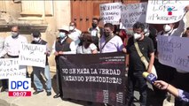 Periodistas protestan en Oaxaca por asesinato de Heber López