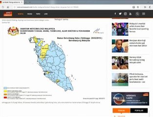 10 kawasan catat cuaca panas Tahap 1