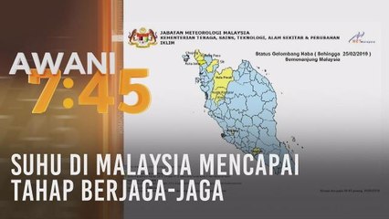 Suhu di Malaysia mencapai tahap berjaga-jaga