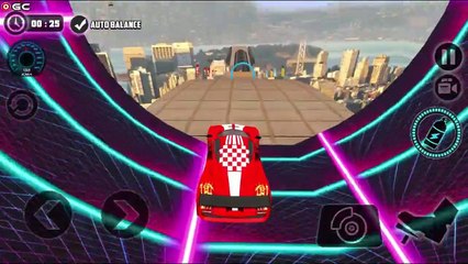 Скачать видео: Impossible Tracks Car Stunt Games /  Crazy Stunts Ramps / Android GamePlay #2