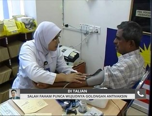 Salah faham punca wujudnya golongan antivaksin
