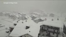 Maltempo, copiosa nevicata a Falcade