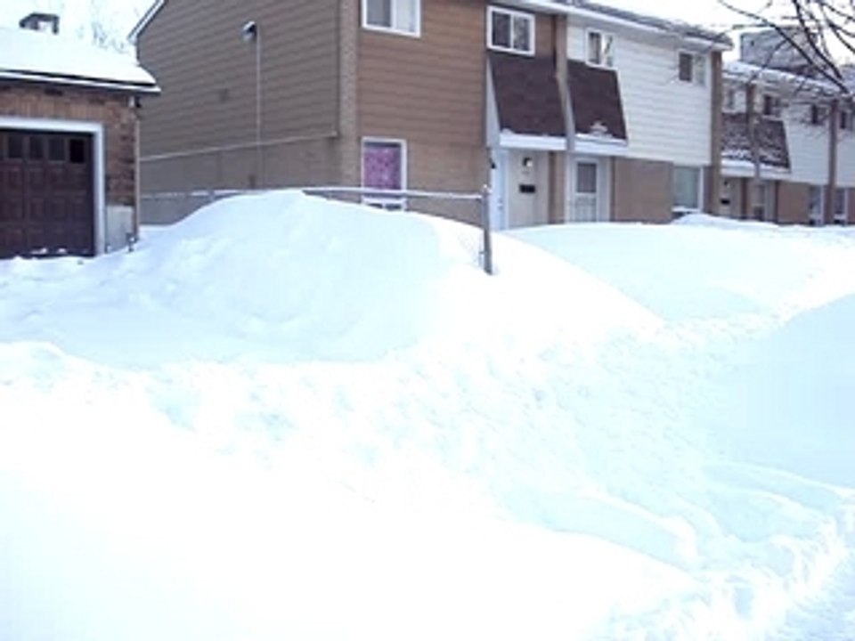 le Beausoleil district sour la neige