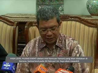 Malaysia ke Geneva sertai High Level Pledging Event