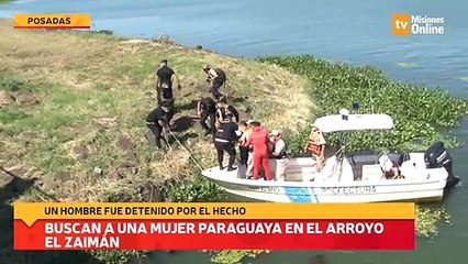 Buscan a una mujer paraguaya en el arroyo El Zaimán