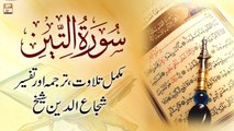 Surah At-Tin || Complete Tilawat, Tarjuma or Tafseer || Shuja Uddin Sheikh