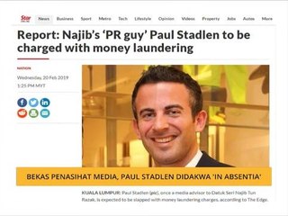 Komen Tengahari 21 Feb: Bekas Penasihat Media, Paul Stadlen didakwa 'In Absentia'