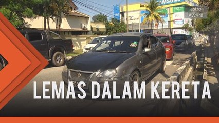 Lemas tidur dalam kereta, dua beranak kini kritikal