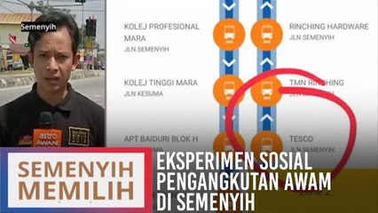 Eksperimen sosial pengangkutan awam di Semenyih