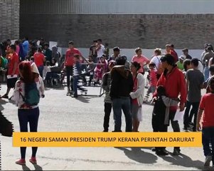 16 negeri fail saman ke atas Presiden Donal Trump